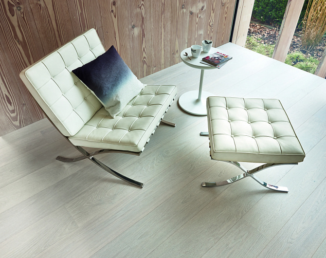 Паркетная доска Boen One strip Oak Andante White Live Pure EBGD36FD 