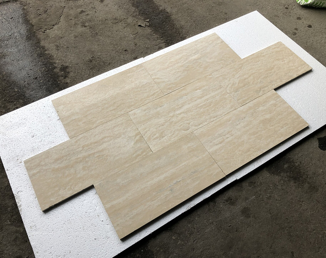Натуральный травертин Petrostone Wein Cut Классик Стрипд Матовый PSCS0102 