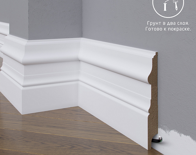 Плинтус под покраску MadestDecor  Плинтус МДФ 15-136-18 под покраску pr1513618 