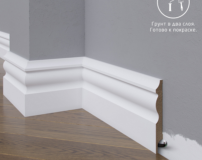 Плинтус под покраску MadestDecor  Плинтус МДФ 14-100-12 под покраску pr1410012 