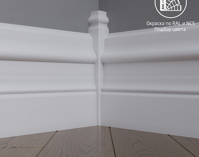 Соединительный элемент для плинтуса MadestDecor  CD24vn Соед. эл-т для плинтуса внутр. окрашенный по RAL/NCS col-cd24vn 